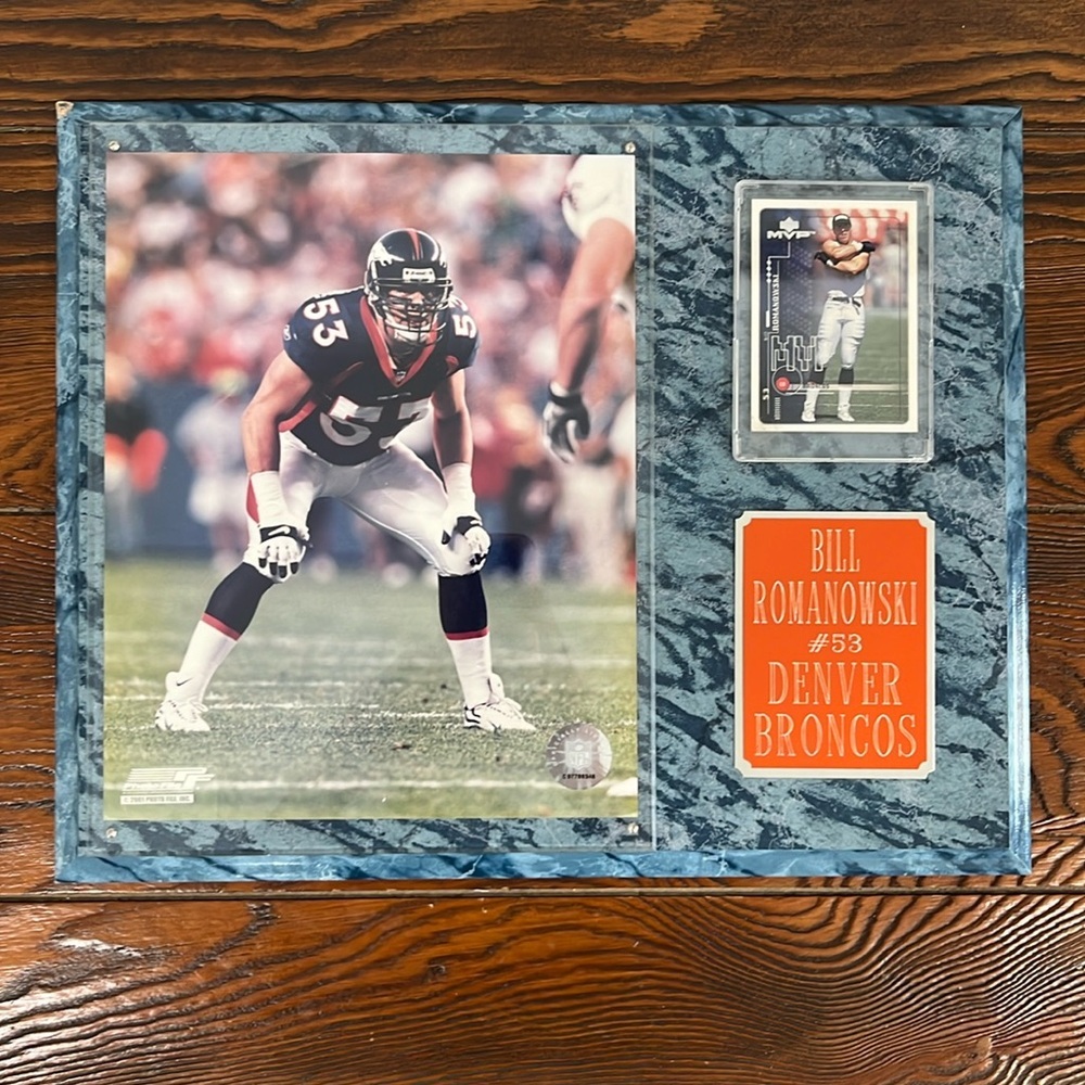 VINTAGE DENVER BRONCOS BILL ROMANOWSKI BRONCOS 1996-2001